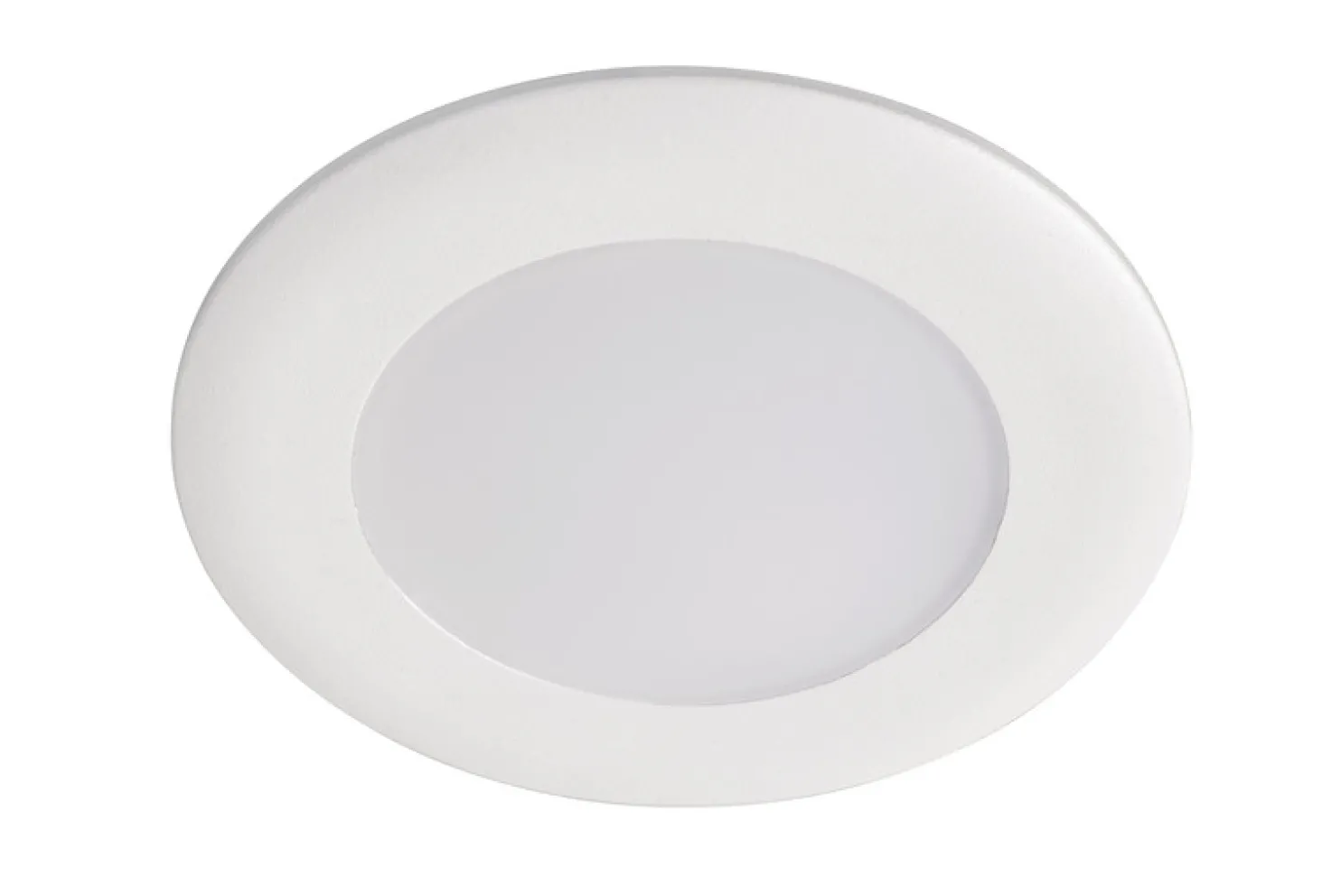 LED-alasvalo Airam Slim Duo IP44 8W/830/840 Dim valkoinen