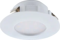 LED-alasvalo Eglo Pineda 6W Ø78mm IP20/44 valkoinen 95817