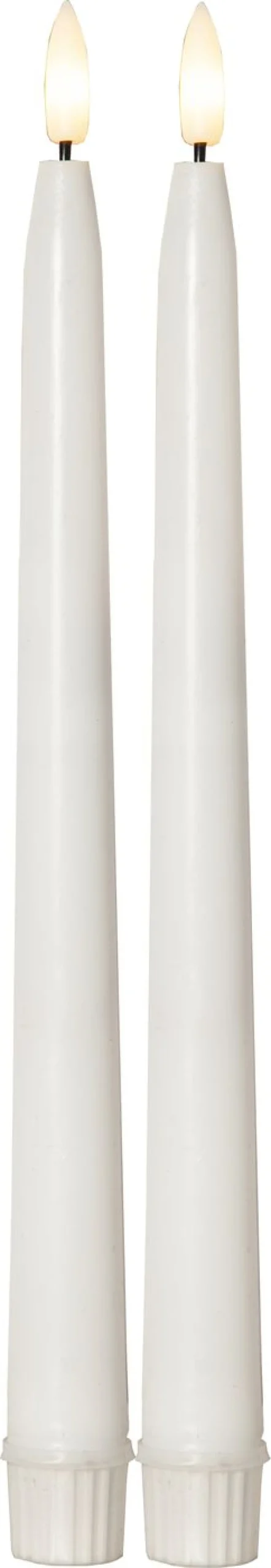 LED-antiikkikynttilä Star Trading Flamme Slim Outdoor, ulkokäyttöön, valkoinen, 2kpl/pkt