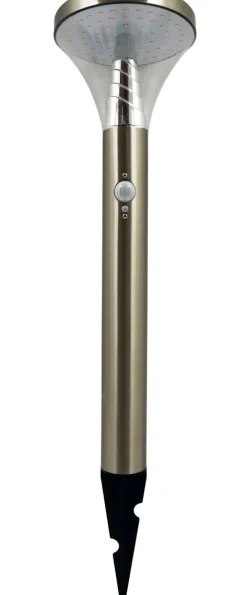 LED-aurinkokennopollarivalaisin Lumo Solar 50cm teräs liiketunnistin