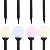 Led-aurinkokennovalaisin 8kpl väriä vaihtava pyöreä 15cm rgb