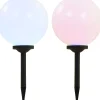 Led-aurinkokennovalaisin 2kpl väriä vaihtava pyöreä 30cm rgb