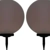 Led-aurinkokennovalaisin 2kpl väriä vaihtava pyöreä 50cm rgb
