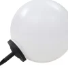 Led-aurinkokennovalaisin väriä vaihtava pyöreä 50 cm rgb
