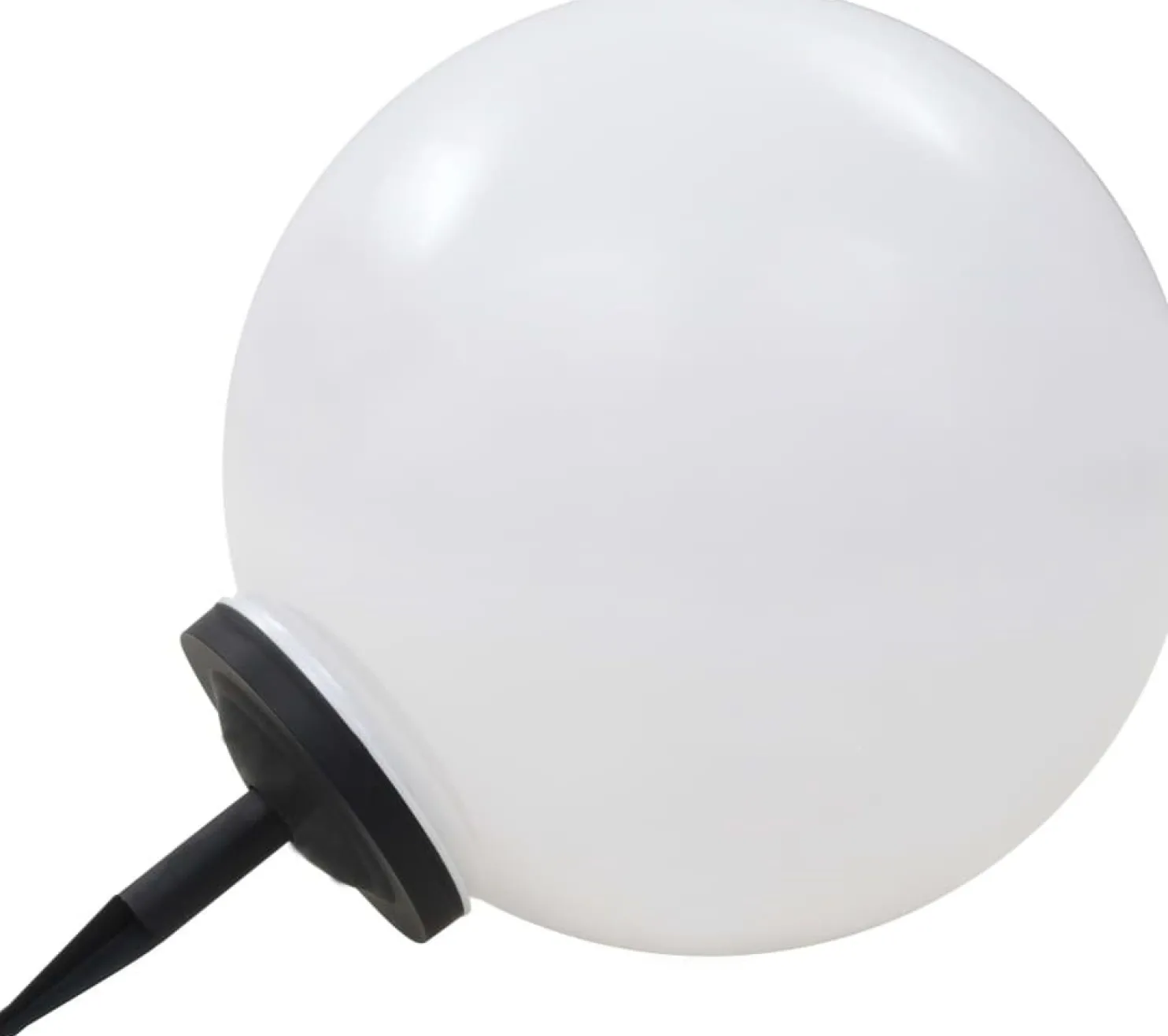Led-aurinkokennovalaisin väriä vaihtava pyöreä 50 cm rgb