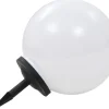 Led-aurinkokennovalaisin väriä vaihtava pyöreä 40 cm rgb