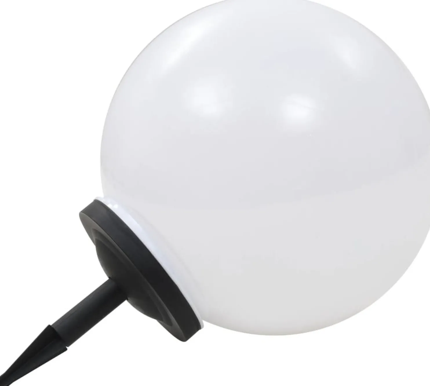 Led-aurinkokennovalaisin väriä vaihtava pyöreä 40 cm rgb