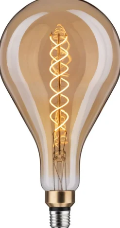 LED-filamenttilamppu Paulmann 1879 Edition BigDrop, E27, 400lm, 7W, 1800K, himmennettävä, kulta