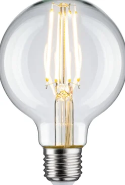 LED-filamenttilamppu Paulmann Globe, G80, E27, 806lm, 7.5W, 2700K, kirkas