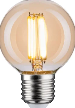 LED-filamenttilamppu Paulmann Globe, G60, E27, 780lm, 7W, 2700K, himmennettävä, kulta