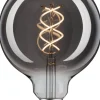 LED-filamenttilamppu Paulmann 1879 Edition Globe, G125, E27, 130lm, 4W, 1800K, himmennettävä, savulasi