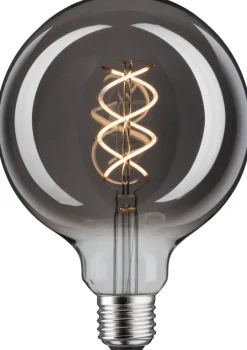 LED-filamenttilamppu Paulmann 1879 Edition Globe, G125, E27, 130lm, 4W, 1800K, himmennettävä, savulasi