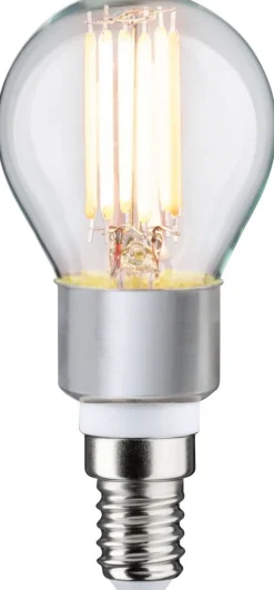 LED-filamenttilamppu Paulmann Drop, E14, 470lm, 5W, säädettävä värilämpötila, kirkas