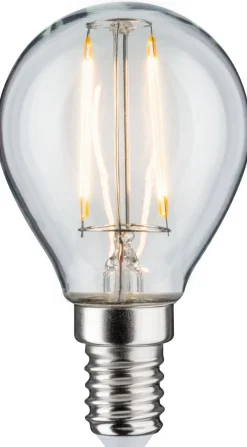 LED-filamenttilamppu Paulmann Drop, E14, 250lm, 2.6W, 2700K, kirkas