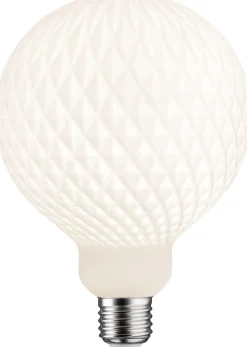 LED-filamenttilamppu Paulmann Lampion Globe, G125, E27, 400lm, 4.3W, 3000K, himmennettävä, valkoinen kenno