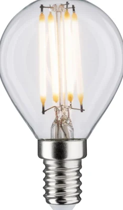 LED-filamenttilamppu Paulmann Drop, E14, 432lm, 5W, 2700K, himmennettävä, kirkas
