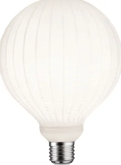 LED-filamenttilamppu Paulmann Lampion Globe, G125, E27, 400lm, 4.3W, 3000K, himmennettävä, valkoinen kuvio