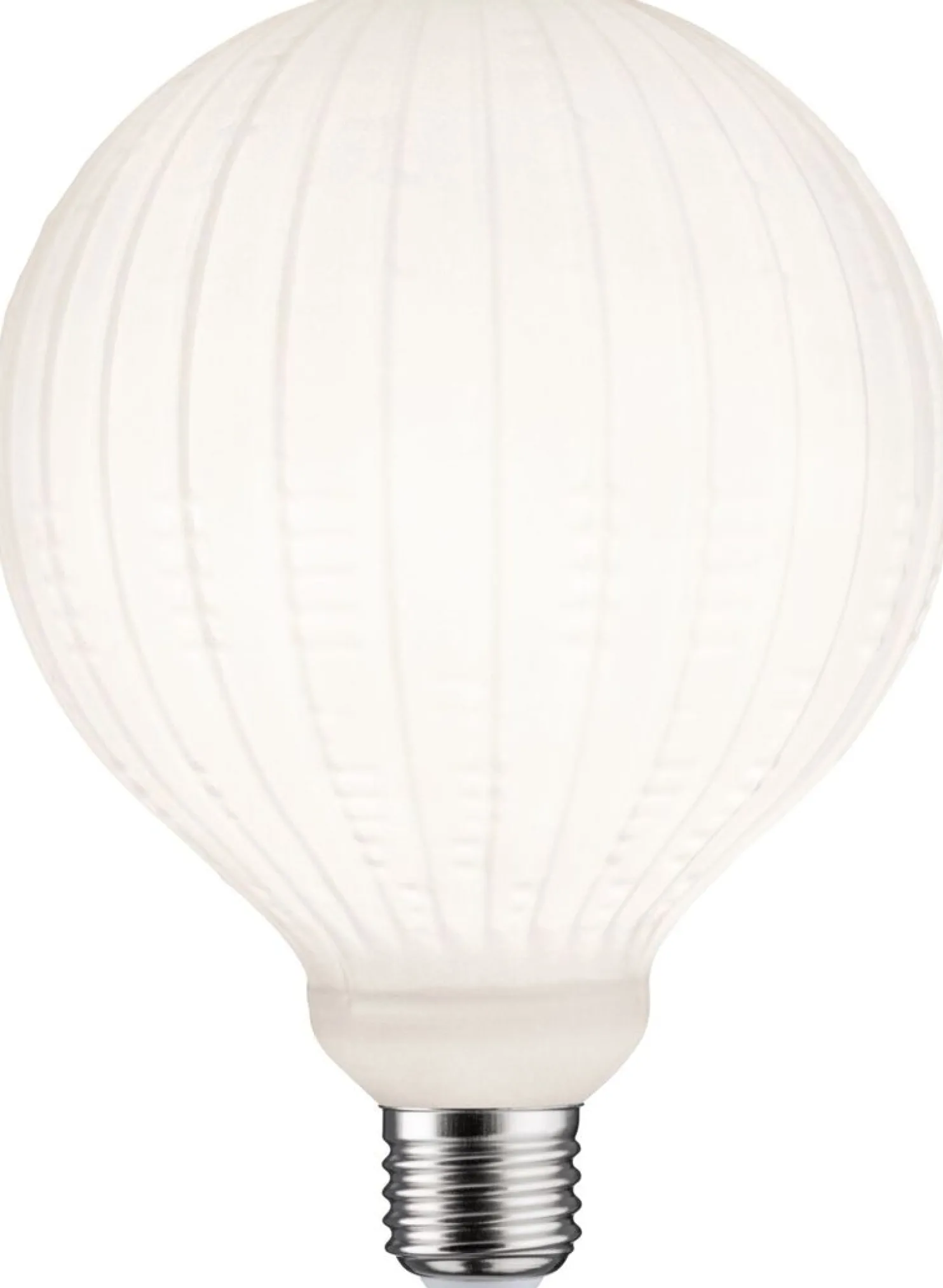LED-filamenttilamppu Paulmann Lampion Globe, G125, E27, 400lm, 4.3W, 3000K, himmennettävä, valkoinen kuvio