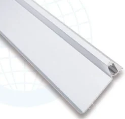 LED-jalkalistan ulkokulmapala Euroshrink E-320A, alumiini, 80mm, mattahopea
