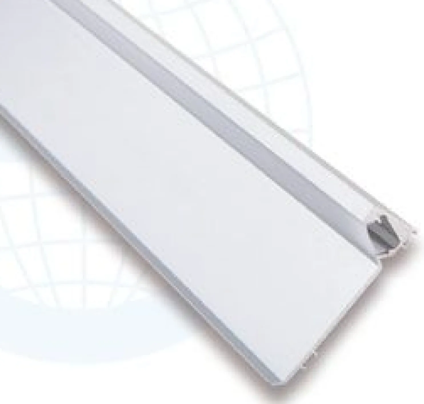 LED-jalkalistan ulkokulmapala Euroshrink E-320A, alumiini, 80mm, mattahopea