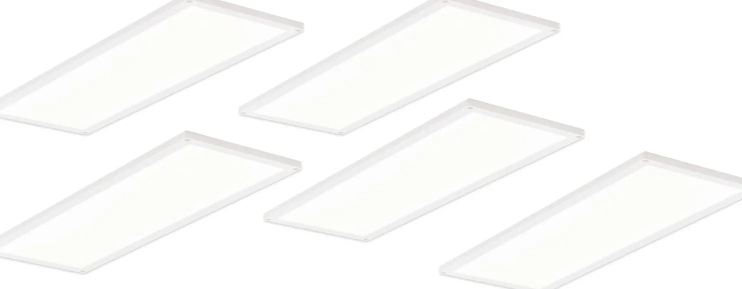 LED-kalustevalaisinsetti Limente LED-Flat 22 5x7.6 W valkoinen