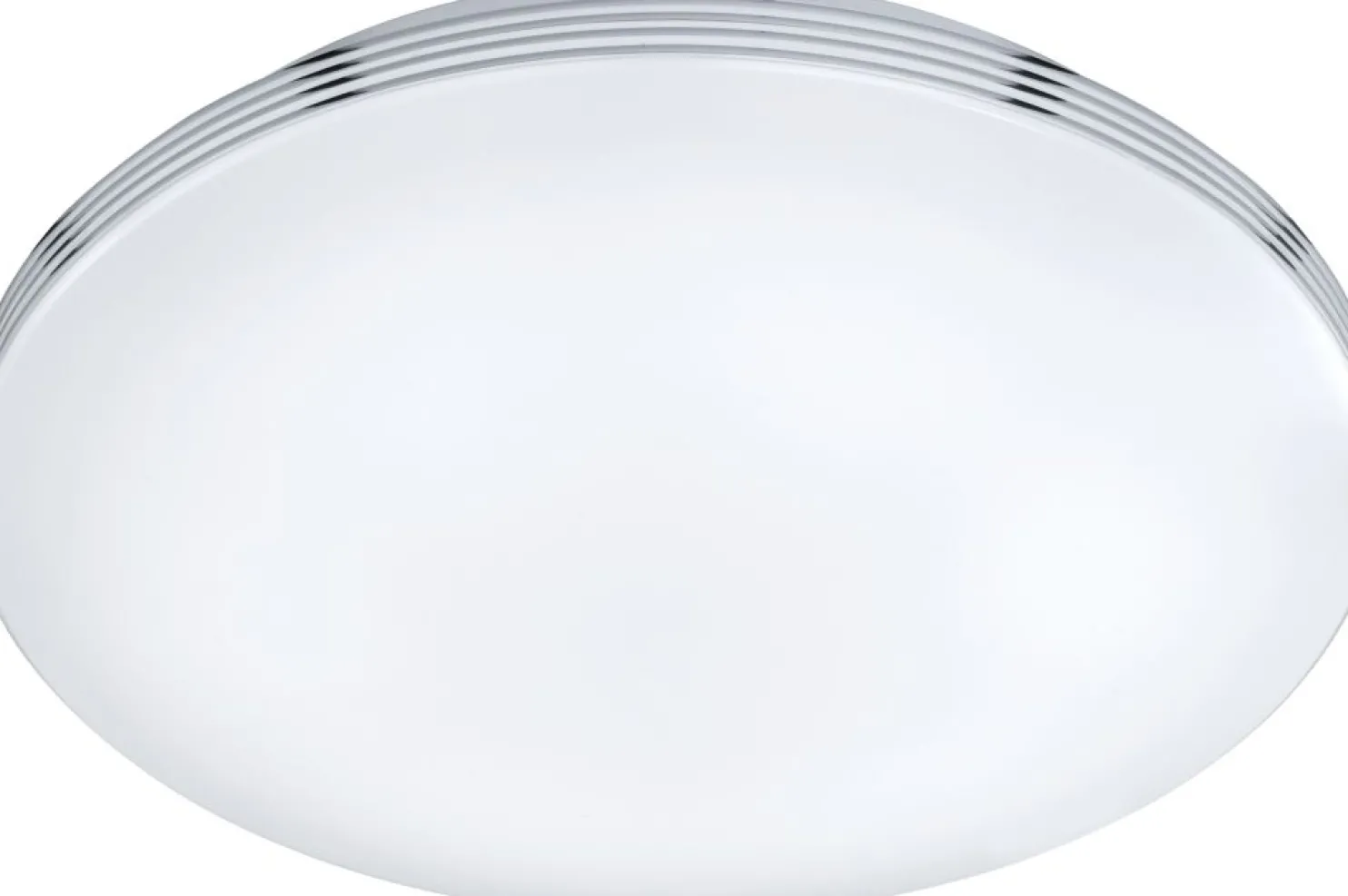 LED-kattovalaisin Apart Ø 410x100 mm IP44 kromi himmennettävä