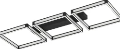 LED-Kattovalaisin Eglo Altaflor 3-osainen 100x31,5cm musta