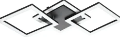 LED-Kattovalaisin Eglo connect.z Paranday-z 32.4W 65x31x6cm musta/valkoinen