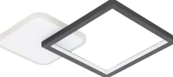 LED-Kattovalaisin Eglo Gafares 15W 33x33cm kaukosäädin eri värejä