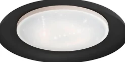 LED-Kattovalaisin Eglo Penjamo 6,5x46,5cm musta/valkoinen