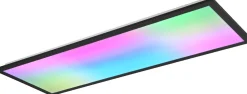 LED-kattovalaisin Trio Beta, 80cm, mattamusta, RGBW