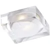LED-kattovalaisin Vetro IP44 70x70x32 mm upotettava alumiini/akryyli
