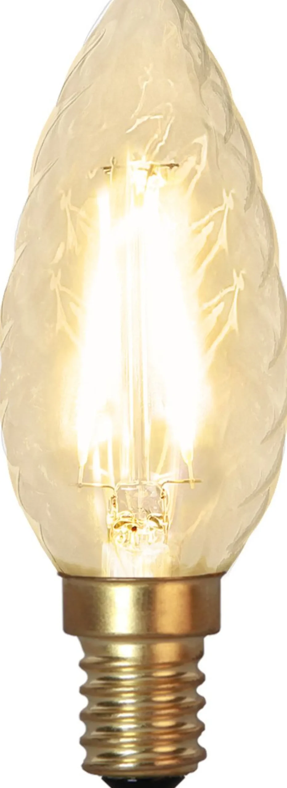 LED-kierrekynttilälamppu Star Trading Soft Glow 353-02-2 Ø35x98mm E14 kirkas 1.5W 2100K 120lm