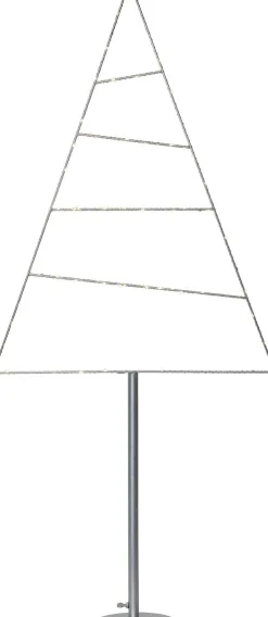 LED-koristepuu Star Trading Triangle 1160x530x160mm hopea