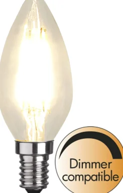 LED-kynttilälamppu Star Trading 351-03-1 Ø35x98mm E14 kirkas 4.2W 2700K 470lm