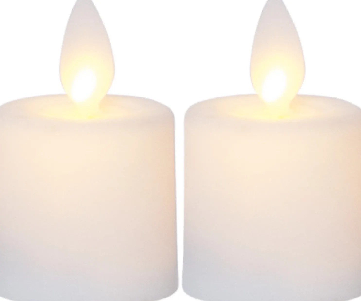 LED-kynttilä Star Trading M-Twinkle, 6cm, 2kpl, valkoinen