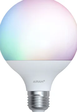 LED-lamppu Airam SmartHome GLOBE-95, 11W, E27, 1055lm, 2700-6500K, RGB/TW, opaali