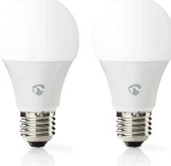 LED-lamppu Nedis SmartLife RGB Wi-Fi WIFILRC20E27 9W E27 2700-6500K 2kpl
