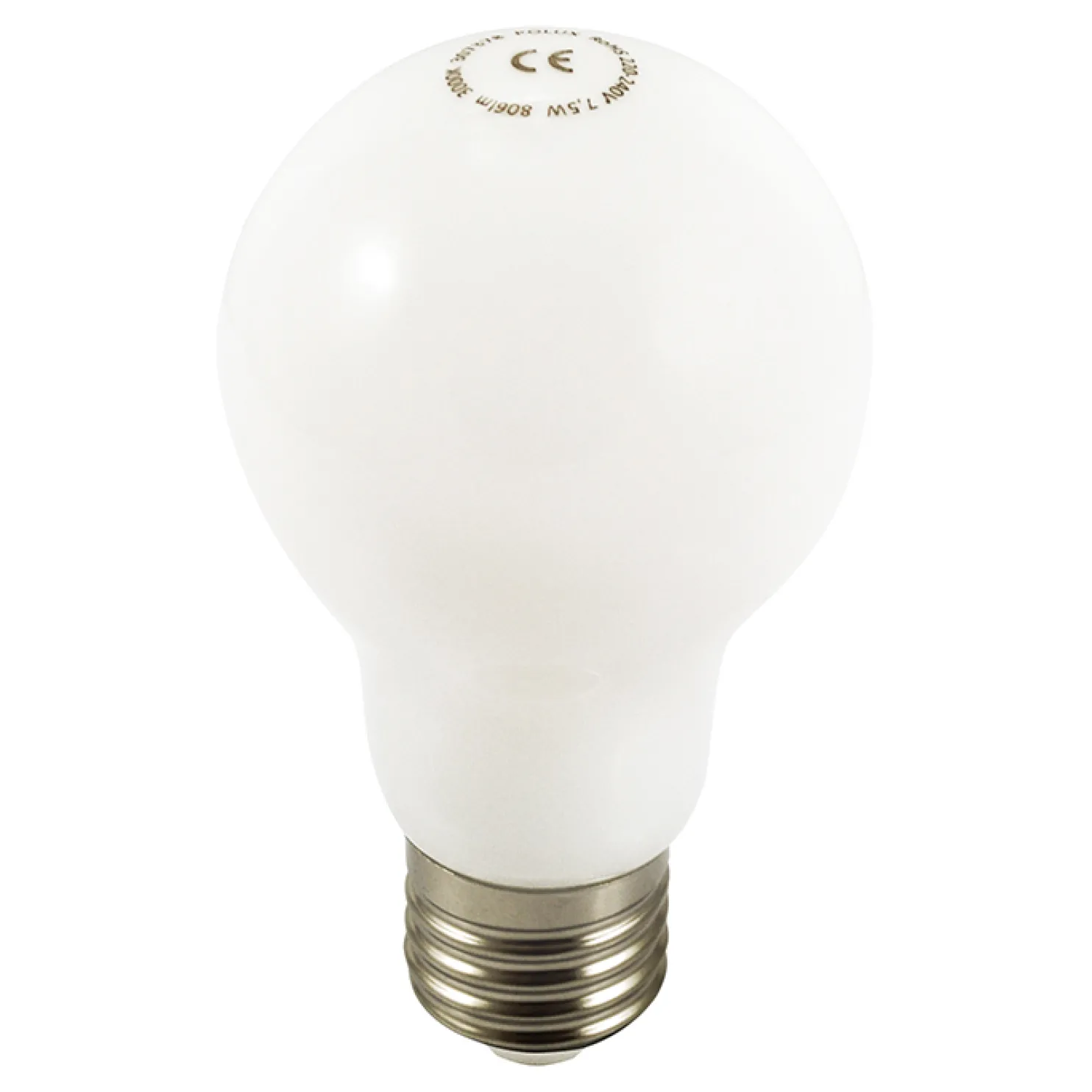 LED-lamppu Polux filamentti A60 E27 7,5W maitolasi