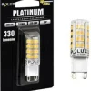 LED-lamppu Polux G9 3,5W IP20 Ø 16mm valkoinen 5 kpl/pak