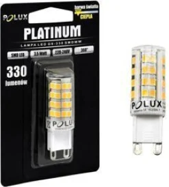 LED-lamppu Polux G9 3,5W IP20 Ø 16mm valkoinen 5 kpl/pak