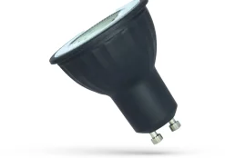 LED-lamppu Spectrum GU10 6W 230V linssillä musta runko, eri värilämpötiloja