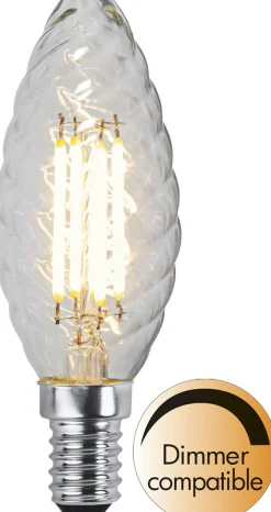 LED-lamppu Star Trading Clear Filament 351-06, Ø35x98mm, E14, TC35, 3W, 2700K, 250lm