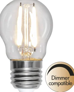 LED-lamppu Star Trading Clear White Filament 352-82, Ø45x78mm, E27, G45, 2.5W, 2700K, 250lm