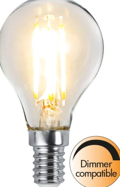 LED-lamppu Star Trading Clear Filament 351-34, Ø45x80mm, E14, P45, 2.5W, 2700K, 250lm