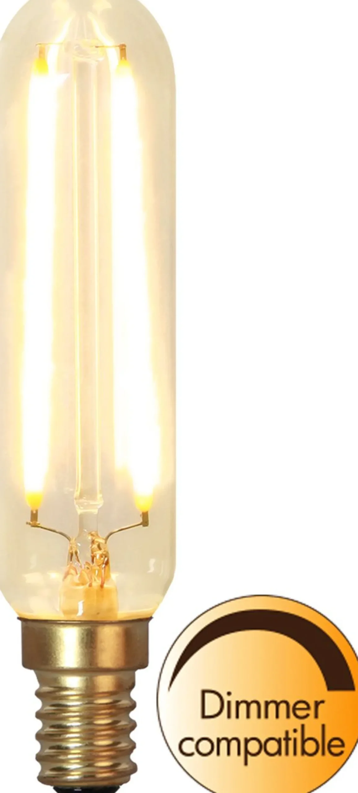 LED-lamppu Star Trading Soft Glow 352-44-1 Ø25x115mm E14 kirkas 2.5W 2200K 150lm