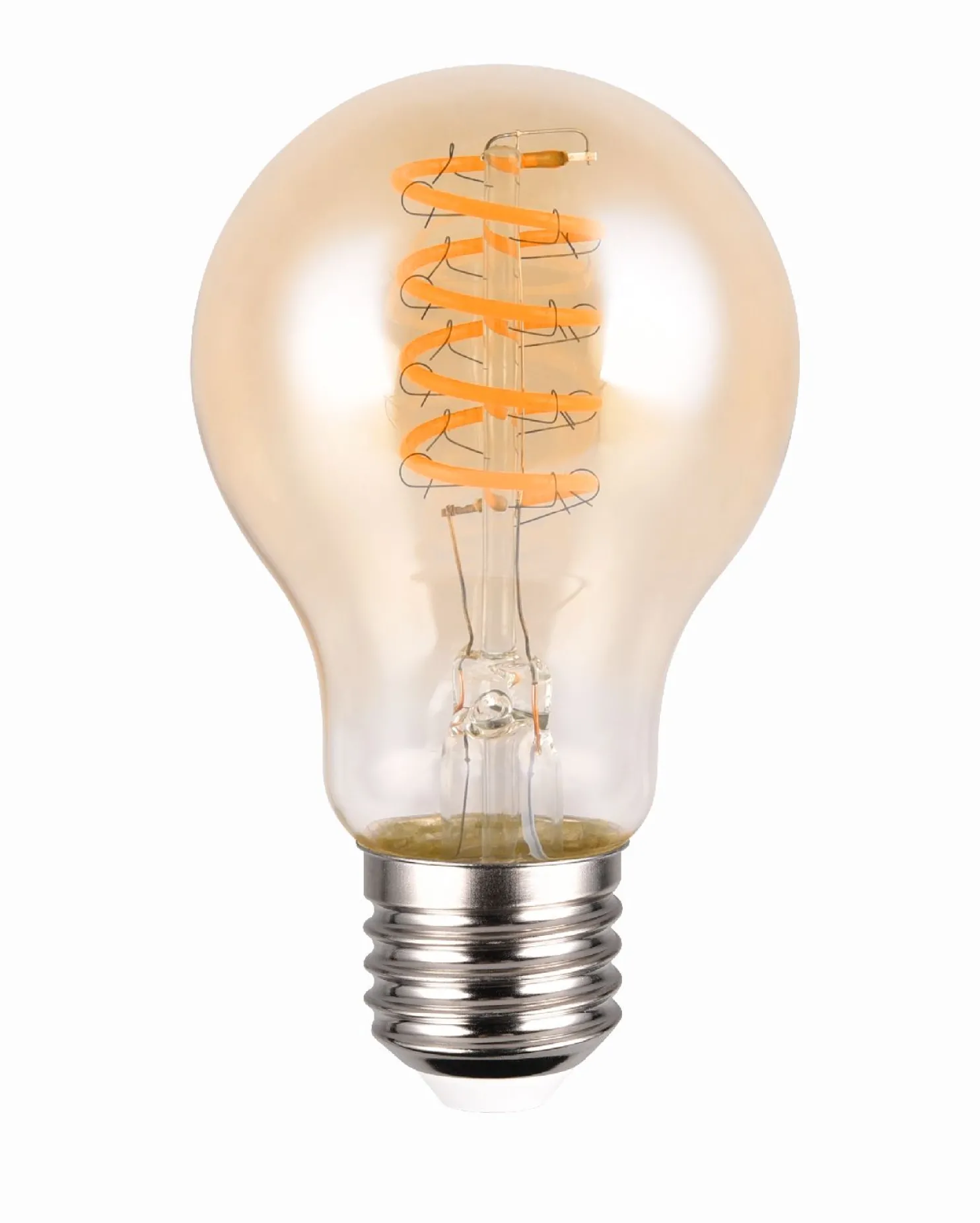 LED-lamppu Trio E27, filament vakiokupu 7W, 400lm 1800K, ruskea, switch dimmer