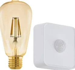 LED-Älylamppu aloituspakkaus Eglo connect.z ZigBee filamentti E27 ST64 500lm 4.9W liiketunnistin