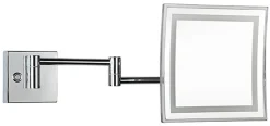 LED-meikkipeili Bemeta, 225x225 mm, kiiltävä kromi