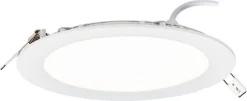 LED-paneeli Limente DRI-12 Lux Ø 168x20 mm 12W IP44 upotettava valkoinen